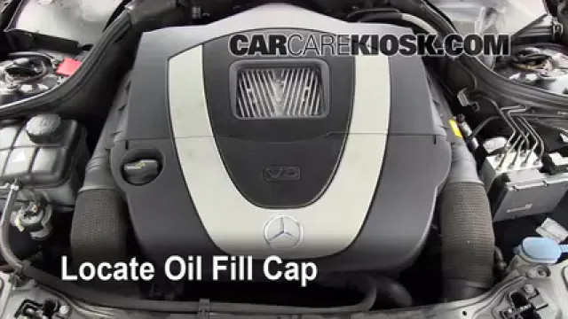 2007 Mercedes-Benz C230 Sport 2.5L V6 FlexFuel Aceite Agregar aceite